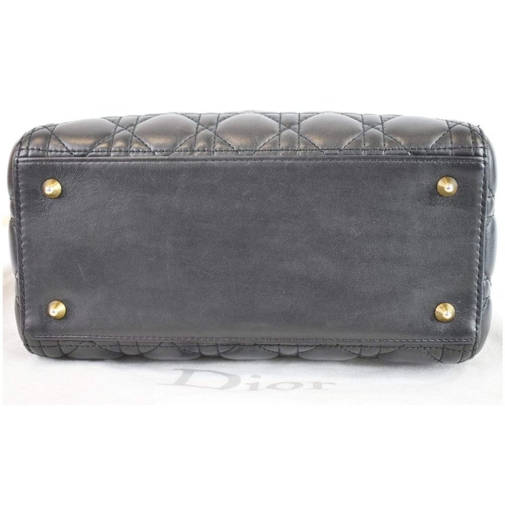 CHRISTIAN DIOR Medium Lady Dior Lambskin Shoulder - Picture 9 of 12
